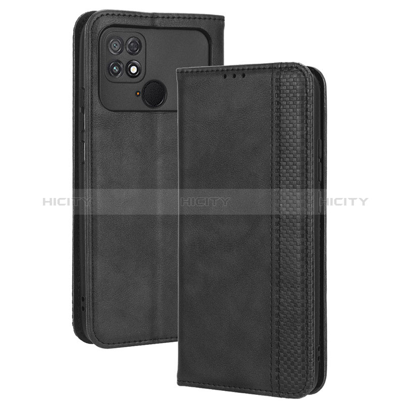 Coque Portefeuille Livre Cuir Etui Clapet BY4 pour Xiaomi Poco C40 Noir Plus