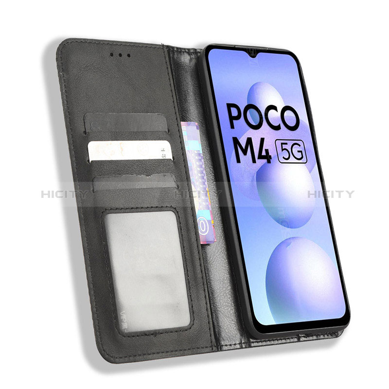 Coque Portefeuille Livre Cuir Etui Clapet BY4 pour Xiaomi Poco M4 5G Plus