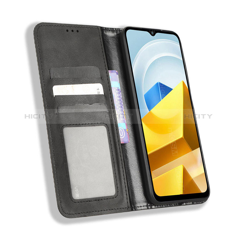 Coque Portefeuille Livre Cuir Etui Clapet BY4 pour Xiaomi Poco M5 4G Plus