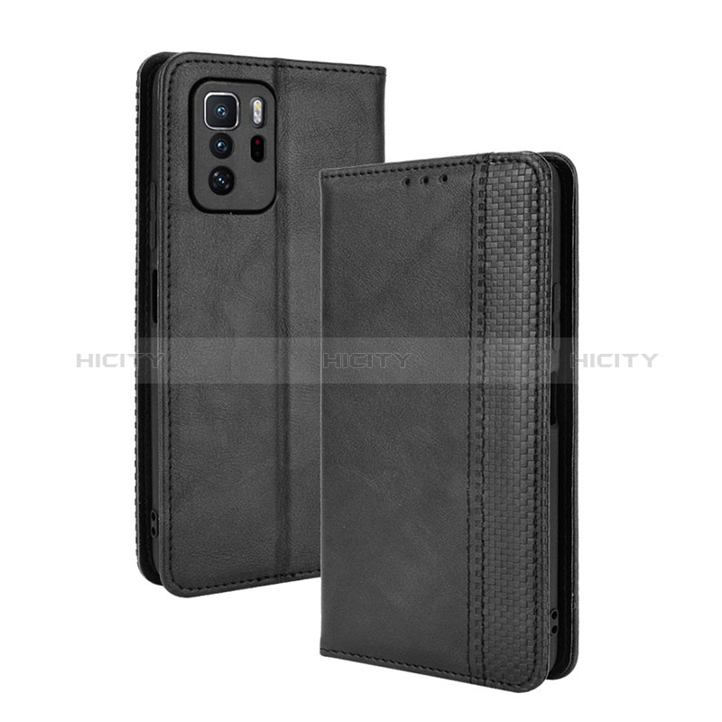 Coque Portefeuille Livre Cuir Etui Clapet BY4 pour Xiaomi Poco X3 GT 5G Noir Plus