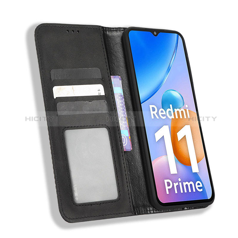 Coque Portefeuille Livre Cuir Etui Clapet BY4 pour Xiaomi Redmi 11 Prime 4G Plus