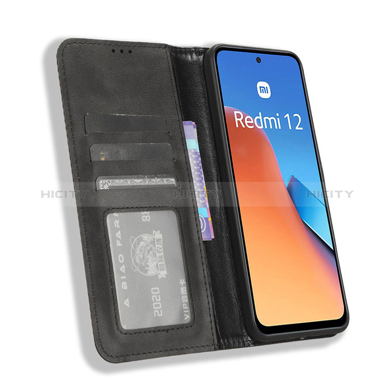 Coque Portefeuille Livre Cuir Etui Clapet BY4 pour Xiaomi Redmi 12 4G Plus