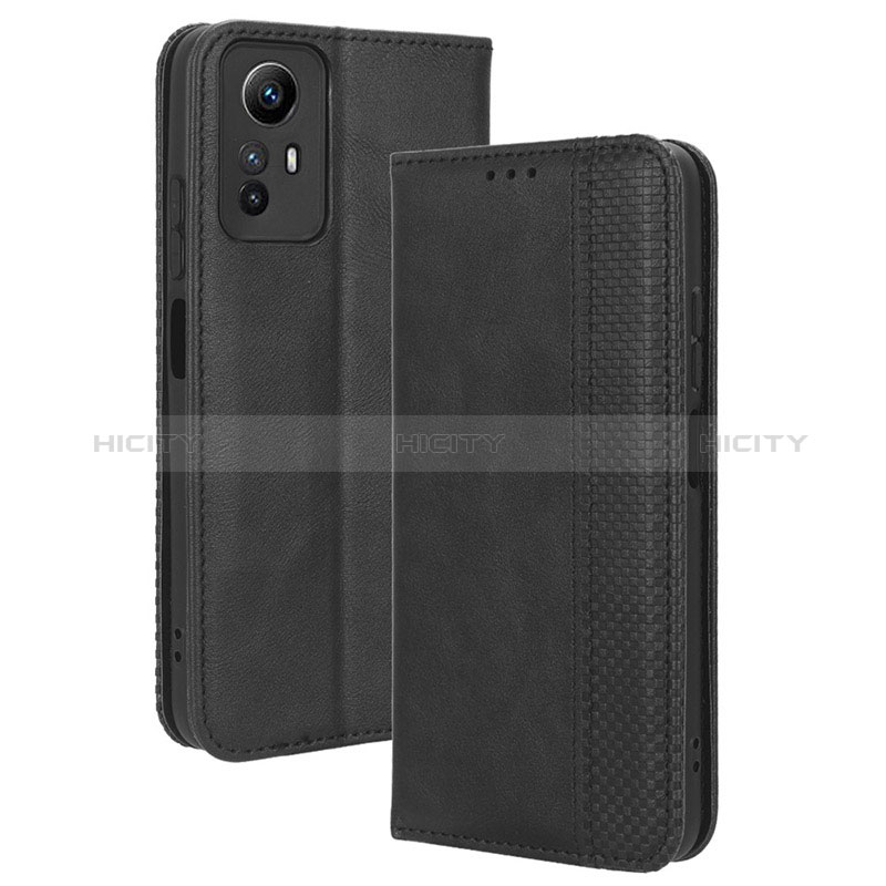 Coque Portefeuille Livre Cuir Etui Clapet BY4 pour Xiaomi Redmi Note 12S Noir Plus