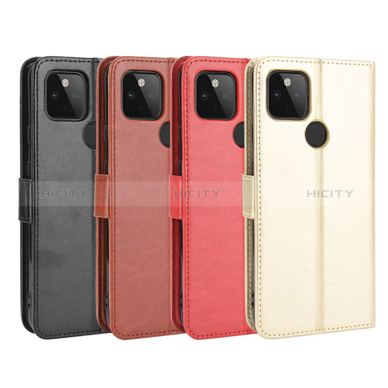 Coque Portefeuille Livre Cuir Etui Clapet BY5 pour Google Pixel 4a 5G Plus