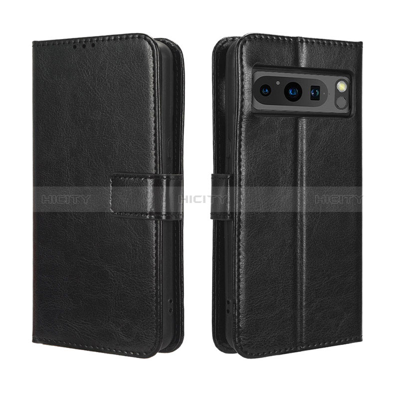 Coque Portefeuille Livre Cuir Etui Clapet BY5 pour Google Pixel 8 Pro 5G Noir Plus