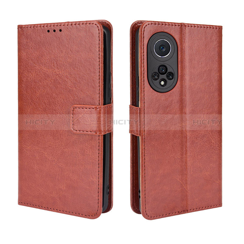 Coque Portefeuille Livre Cuir Etui Clapet BY5 pour Huawei Honor 50 Pro 5G Marron Plus