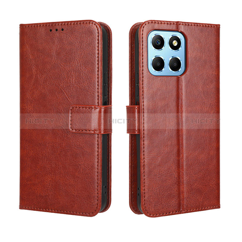 Coque Portefeuille Livre Cuir Etui Clapet BY5 pour Huawei Honor 70 Lite 5G Marron Plus