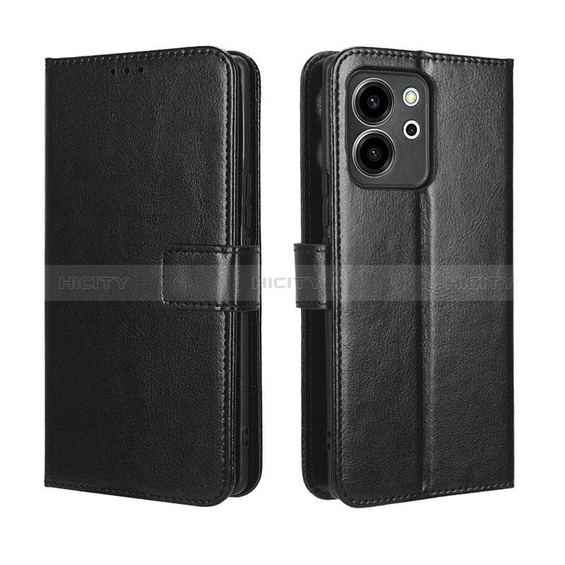 Coque Portefeuille Livre Cuir Etui Clapet BY5 pour Huawei Honor 80 SE 5G Noir Plus