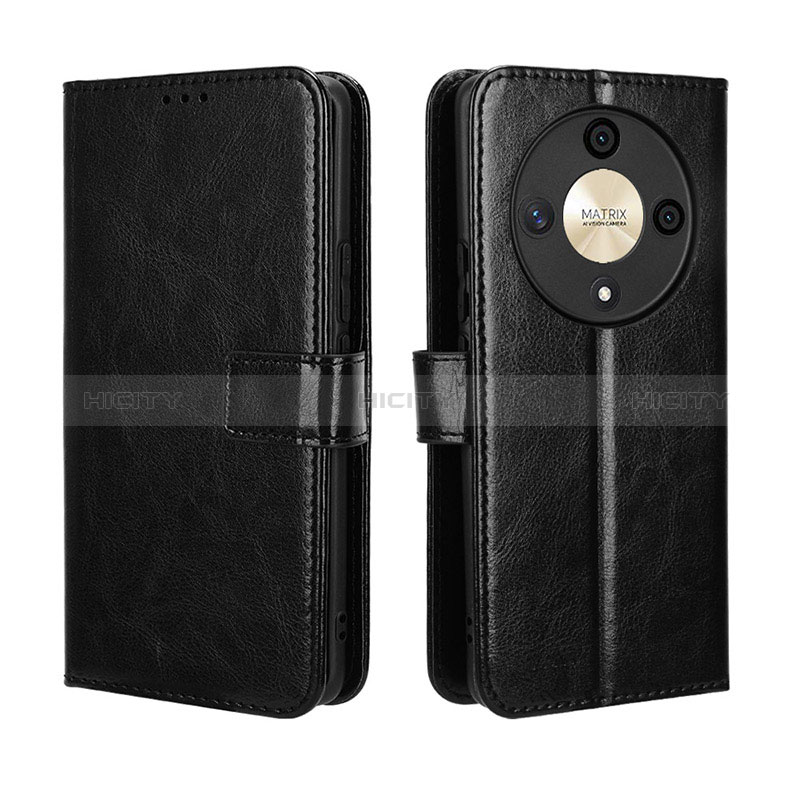 Coque Portefeuille Livre Cuir Etui Clapet BY5 pour Huawei Honor Magic6 Lite 5G Noir Plus