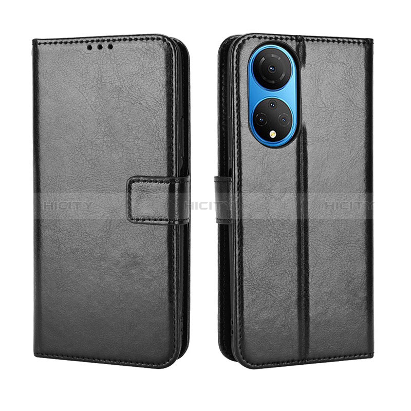 Coque Portefeuille Livre Cuir Etui Clapet BY5 pour Huawei Honor X7 Noir Plus