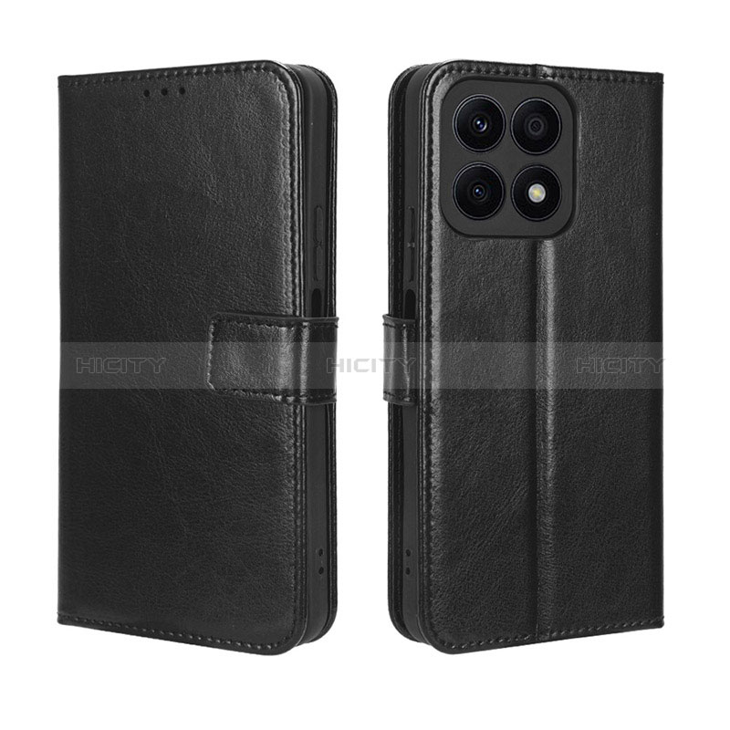 Coque Portefeuille Livre Cuir Etui Clapet BY5 pour Huawei Honor X8a 4G Noir Plus