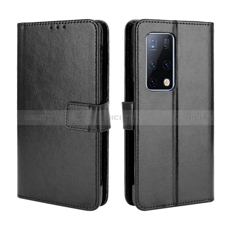 Coque Portefeuille Livre Cuir Etui Clapet BY5 pour Huawei Mate X2 Noir Plus