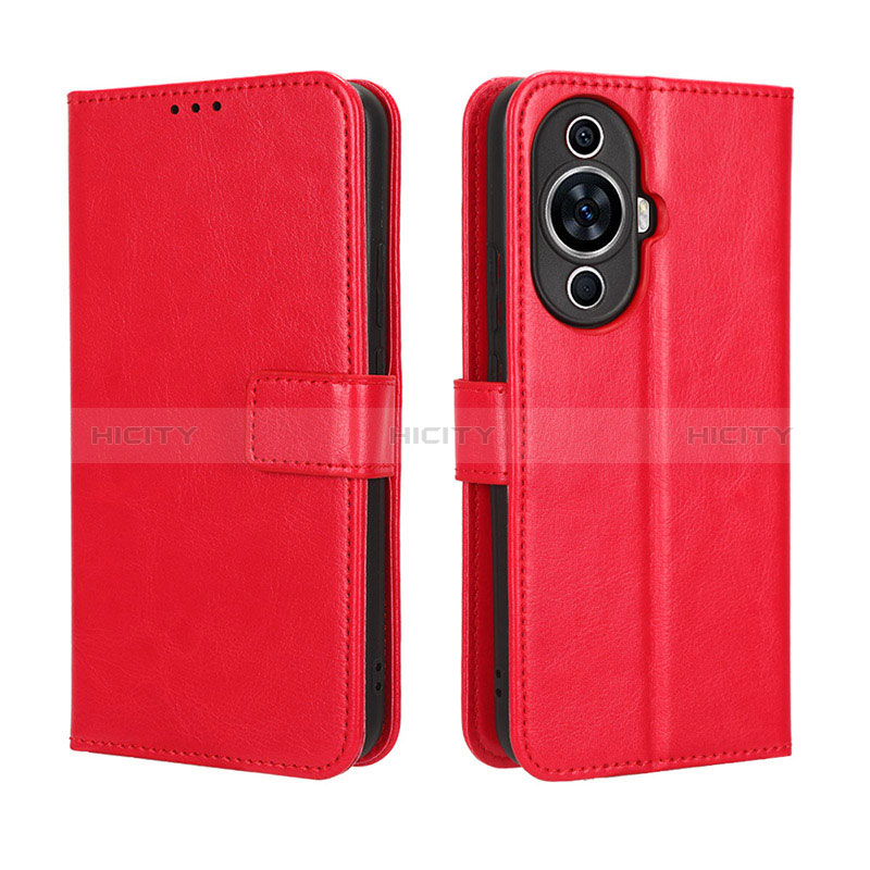 Coque Portefeuille Livre Cuir Etui Clapet BY5 pour Huawei Nova 11 Rouge Plus