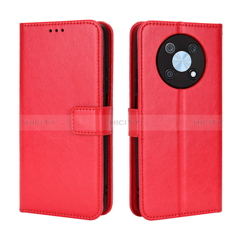 Coque Portefeuille Livre Cuir Etui Clapet BY5 pour Huawei Nova Y90 Rouge Plus