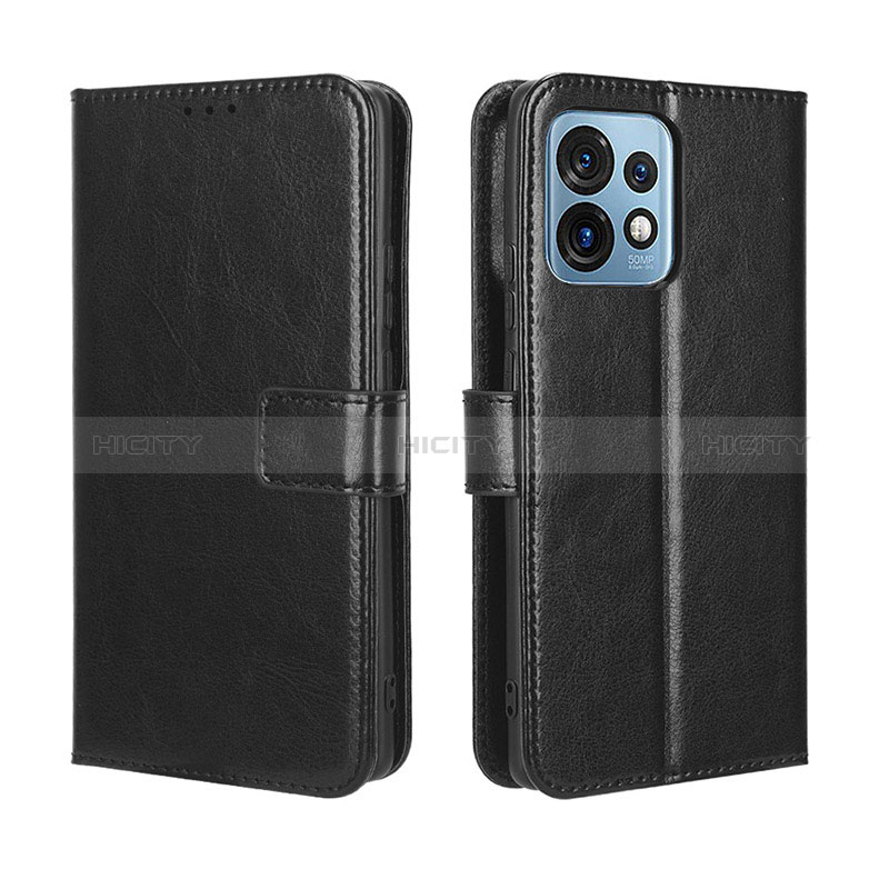 Coque Portefeuille Livre Cuir Etui Clapet BY5 pour Motorola Moto Edge Plus (2023) 5G Noir Plus