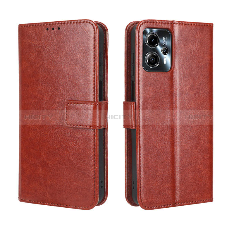 Coque Portefeuille Livre Cuir Etui Clapet BY5 pour Motorola Moto G13 Marron Plus