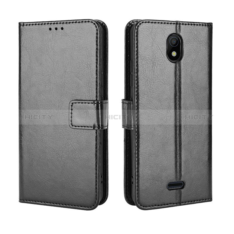 Coque Portefeuille Livre Cuir Etui Clapet BY5 pour Nokia C100 Noir Plus