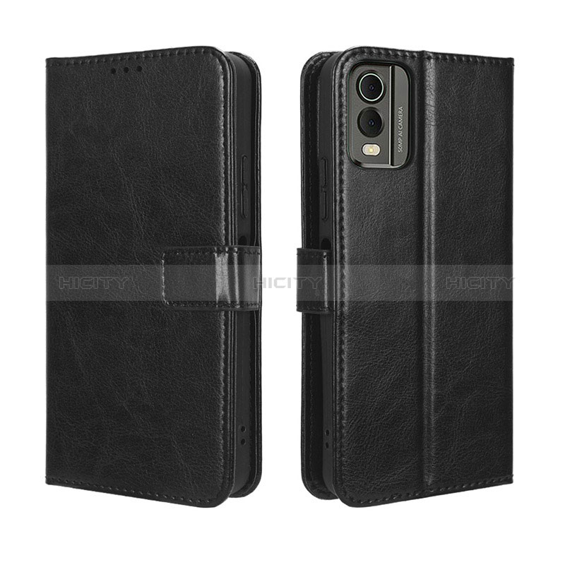 Coque Portefeuille Livre Cuir Etui Clapet BY5 pour Nokia C210 Noir Plus