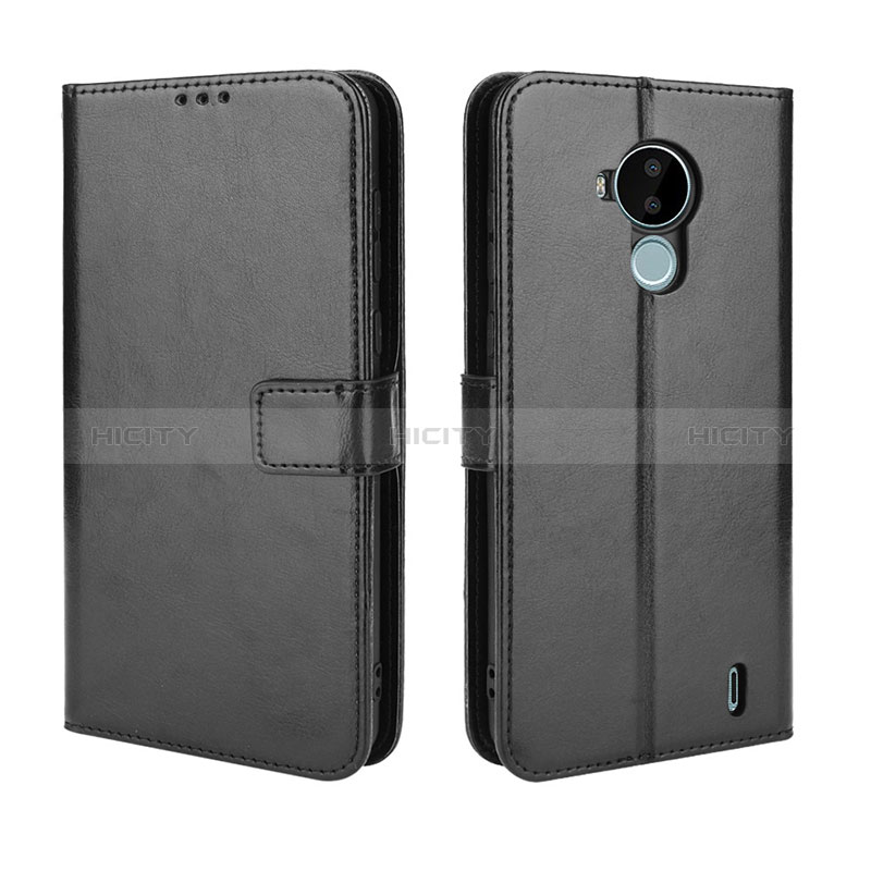 Coque Portefeuille Livre Cuir Etui Clapet BY5 pour Nokia C30 Noir Plus