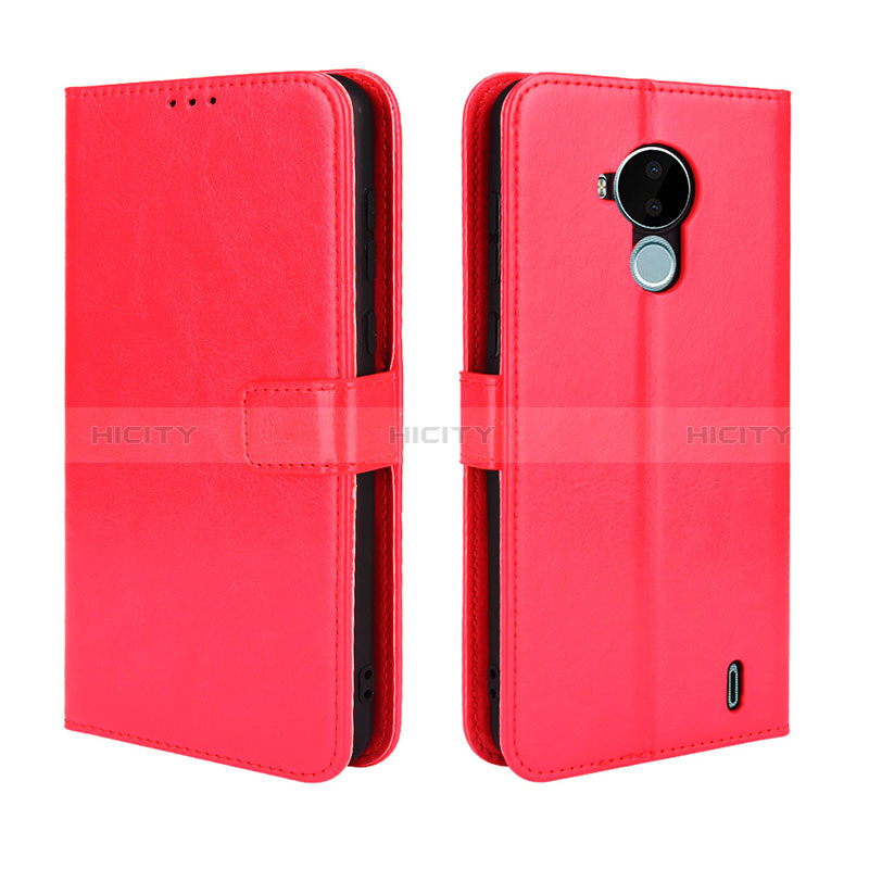 Coque Portefeuille Livre Cuir Etui Clapet BY5 pour Nokia C30 Rouge Plus