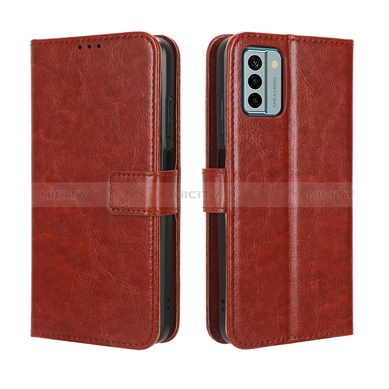 Coque Portefeuille Livre Cuir Etui Clapet BY5 pour Nokia G22 Marron Plus