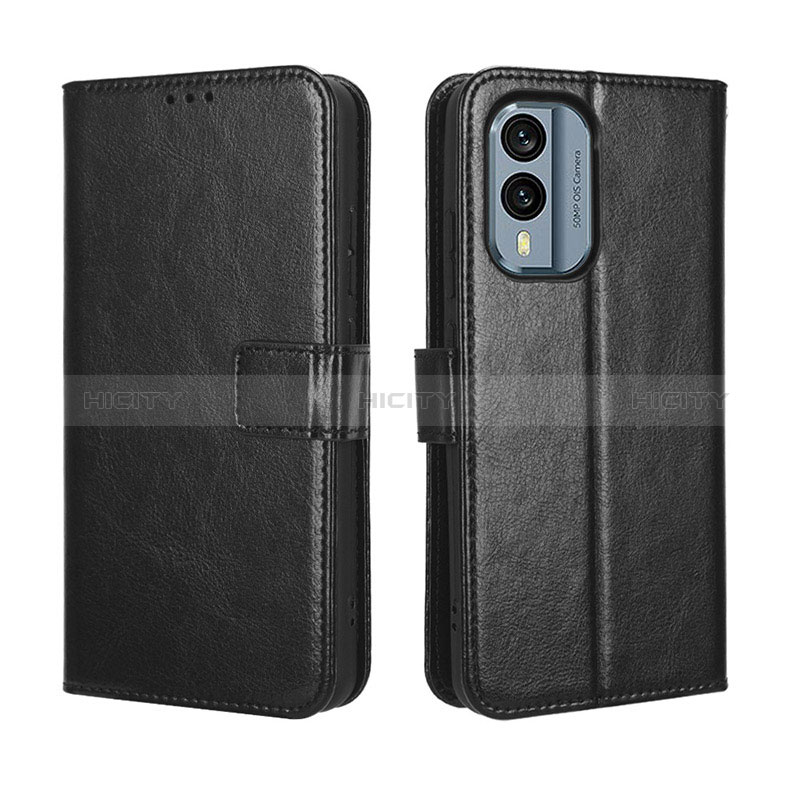 Coque Portefeuille Livre Cuir Etui Clapet BY5 pour Nokia X30 5G Noir Plus