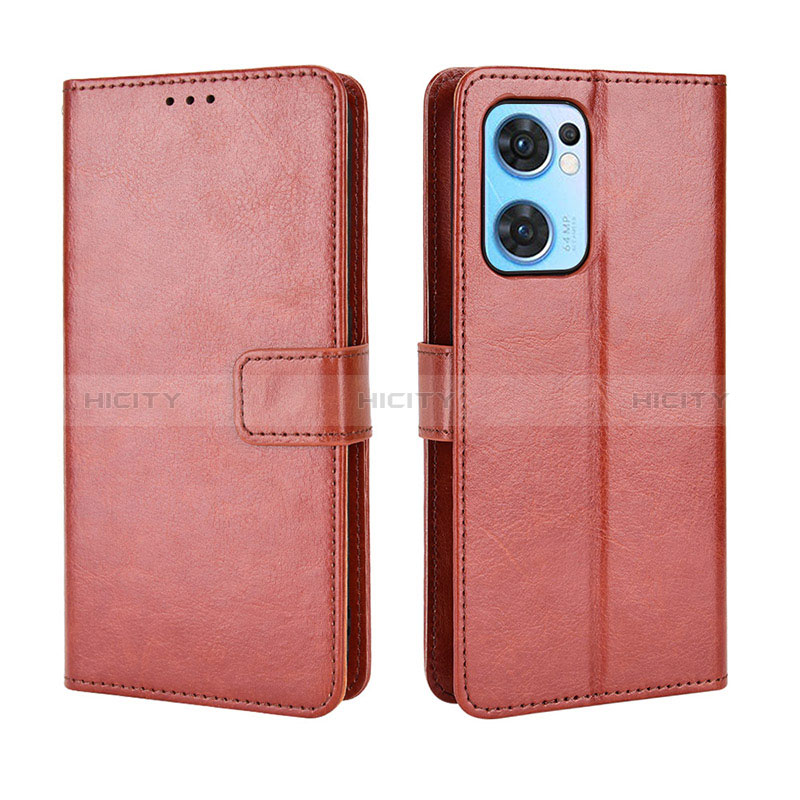 Coque Portefeuille Livre Cuir Etui Clapet BY5 pour OnePlus Nord CE 2 5G Marron Plus