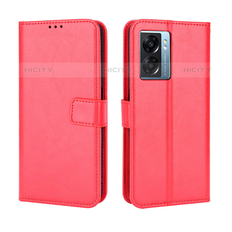 Coque Portefeuille Livre Cuir Etui Clapet BY5 pour OnePlus Nord N300 5G Rouge Plus