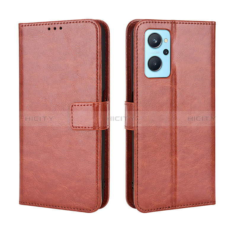 Coque Portefeuille Livre Cuir Etui Clapet BY5 pour Oppo A96 4G Marron Plus