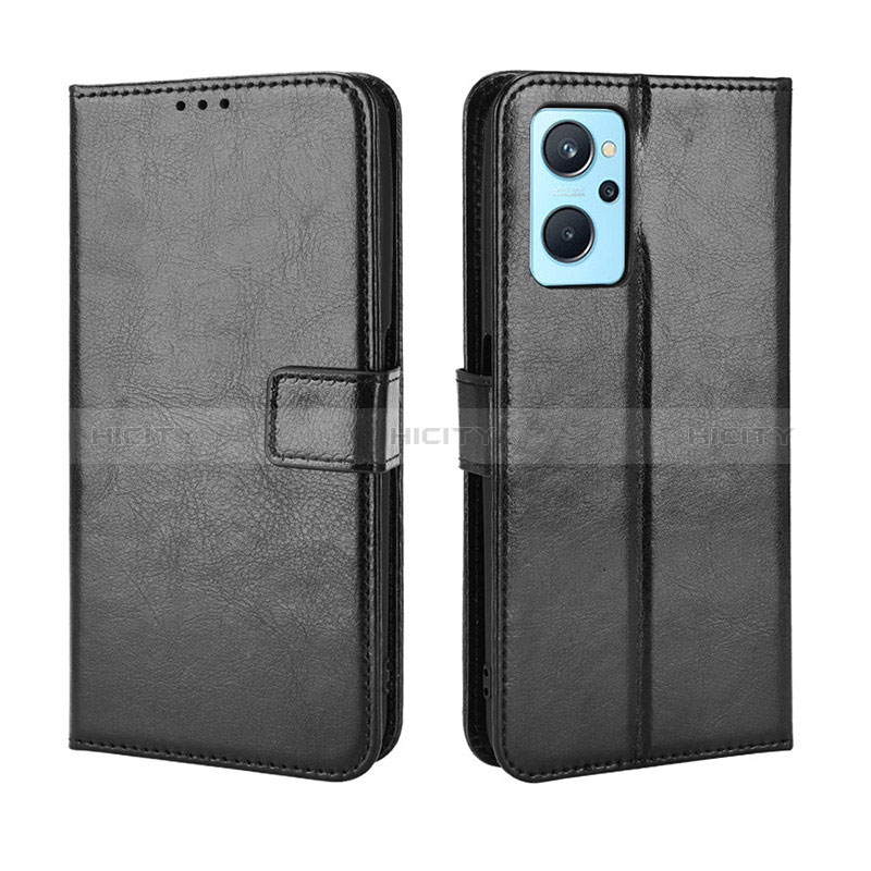 Coque Portefeuille Livre Cuir Etui Clapet BY5 pour Oppo A96 4G Noir Plus