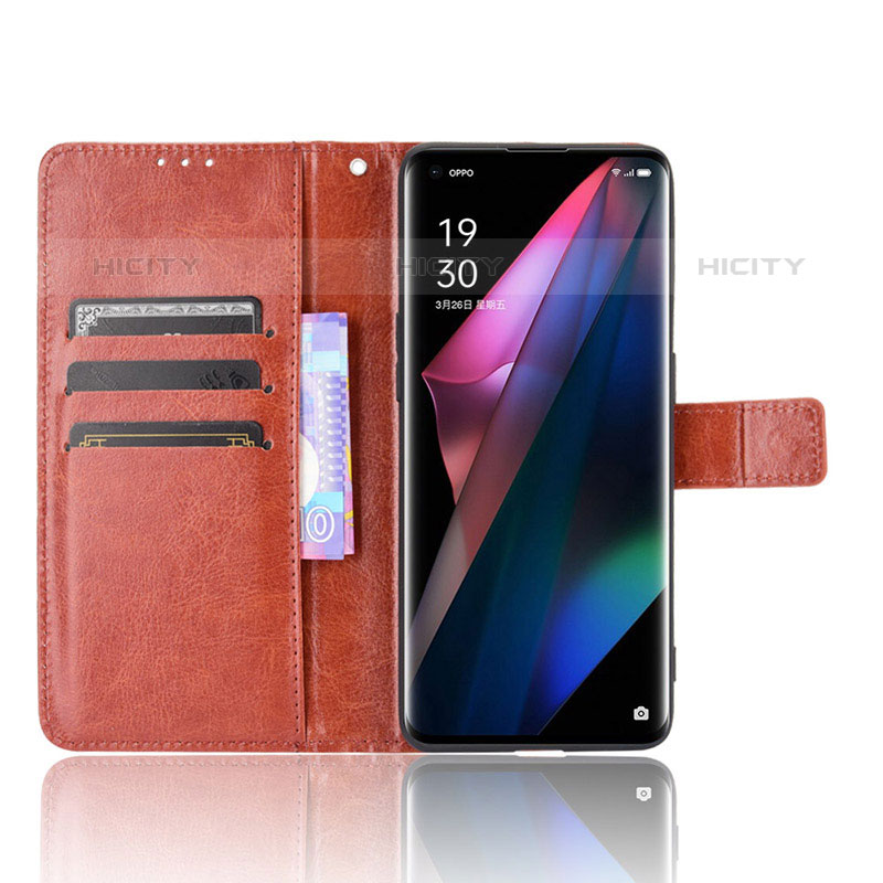 Coque Portefeuille Livre Cuir Etui Clapet BY5 pour Oppo Find X3 Pro 5G Plus