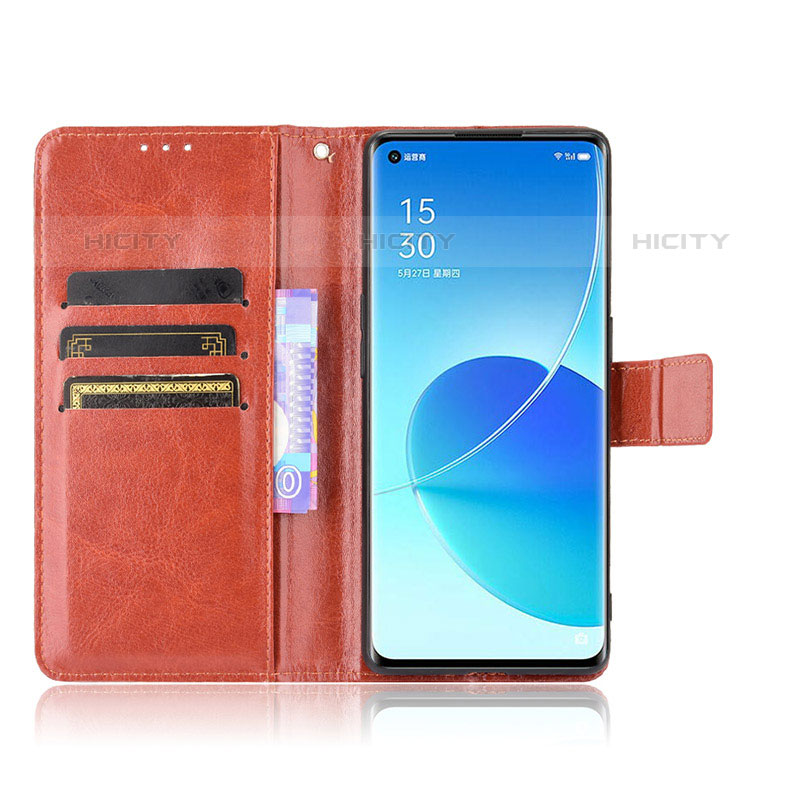 Coque Portefeuille Livre Cuir Etui Clapet BY5 pour Oppo Reno6 Pro 5G Plus