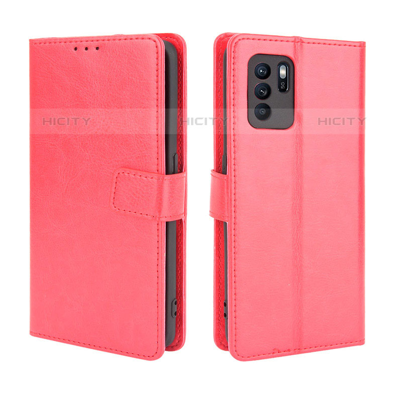 Coque Portefeuille Livre Cuir Etui Clapet BY5 pour Oppo Reno6 Z 5G Plus