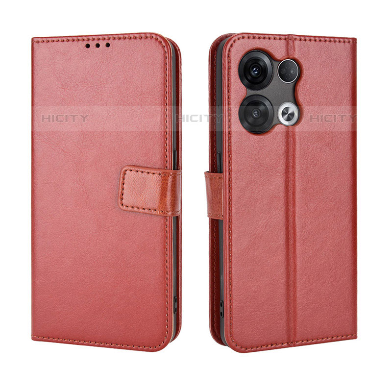 Coque Portefeuille Livre Cuir Etui Clapet BY5 pour Oppo Reno8 Pro 5G Marron Plus