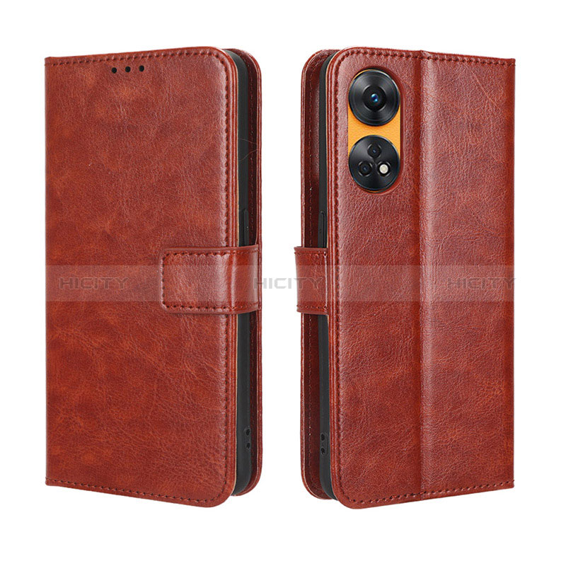 Coque Portefeuille Livre Cuir Etui Clapet BY5 pour Oppo Reno8 T 4G Plus