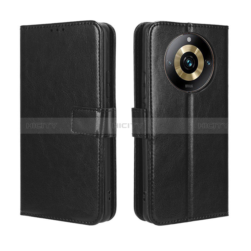 Coque Portefeuille Livre Cuir Etui Clapet BY5 pour Realme 11 Pro 5G Noir Plus