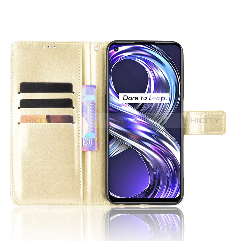 Coque Portefeuille Livre Cuir Etui Clapet BY5 pour Realme 8i Plus