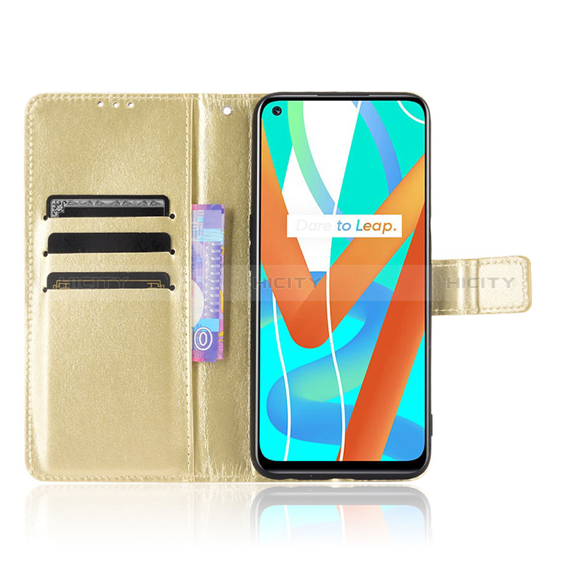 Coque Portefeuille Livre Cuir Etui Clapet BY5 pour Realme 8s 5G Plus