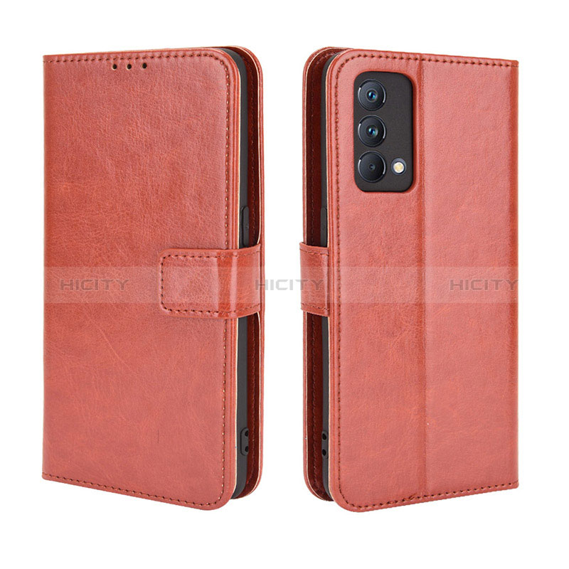 Coque Portefeuille Livre Cuir Etui Clapet BY5 pour Realme GT Master 5G Marron Plus