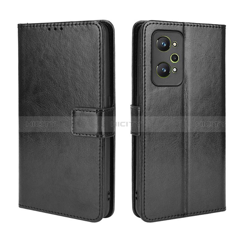 Coque Portefeuille Livre Cuir Etui Clapet BY5 pour Realme GT Neo 3T 5G Noir Plus