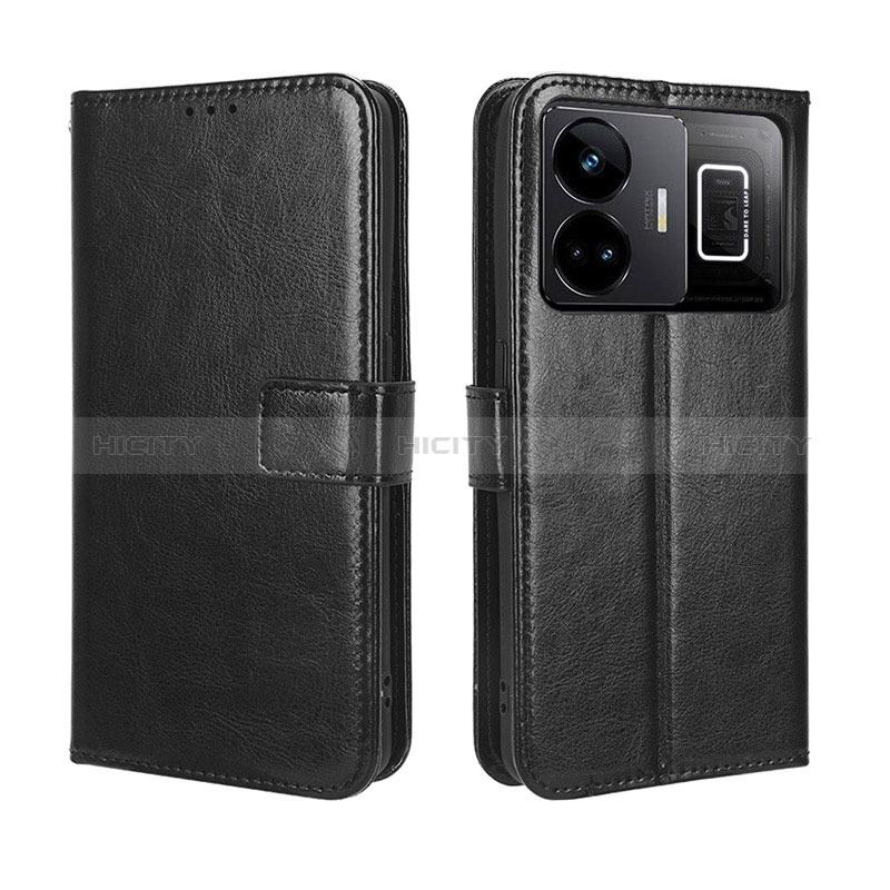 Coque Portefeuille Livre Cuir Etui Clapet BY5 pour Realme GT Neo5 240W 5G Noir Plus