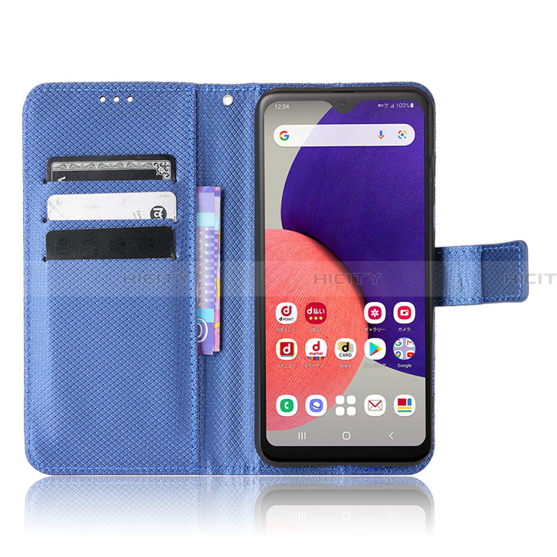 Coque Portefeuille Livre Cuir Etui Clapet BY5 pour Samsung Galaxy A22 5G SC-56B Plus