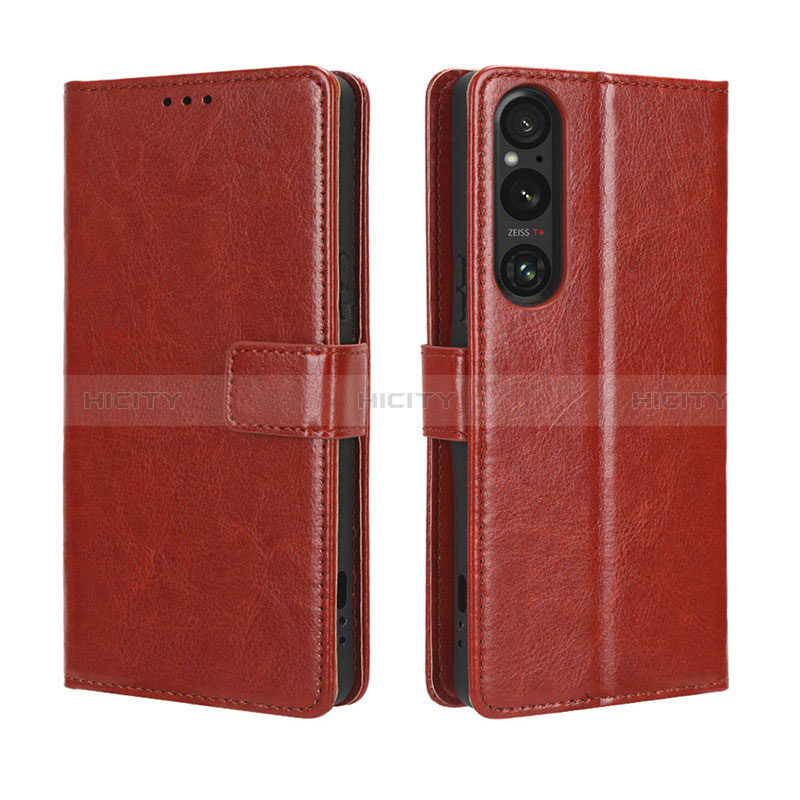 Coque Portefeuille Livre Cuir Etui Clapet BY5 pour Sony Xperia 1 V Plus