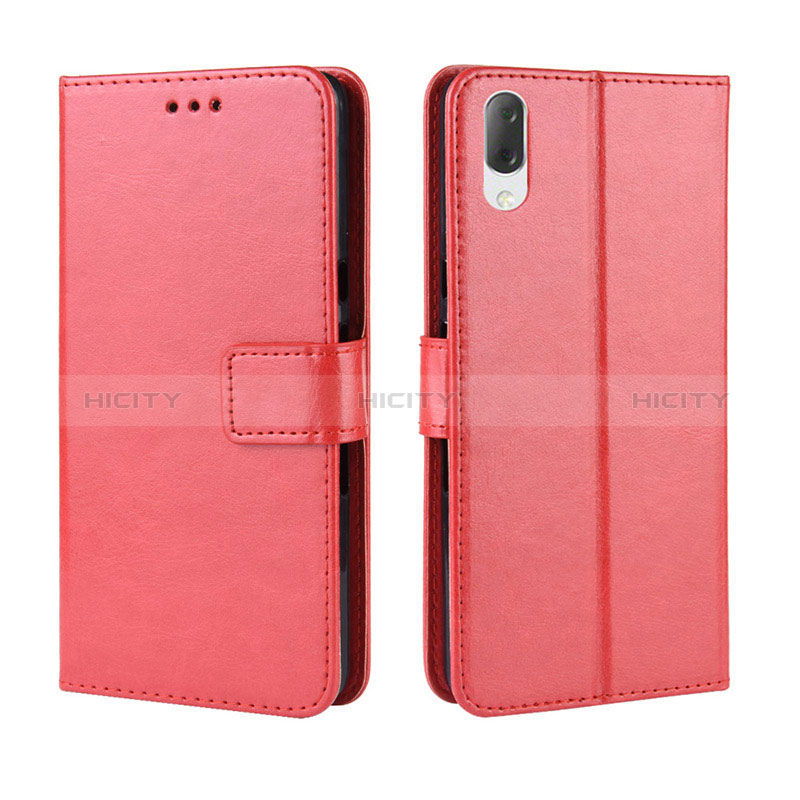 Coque Portefeuille Livre Cuir Etui Clapet BY5 pour Sony Xperia L3 Rouge Plus