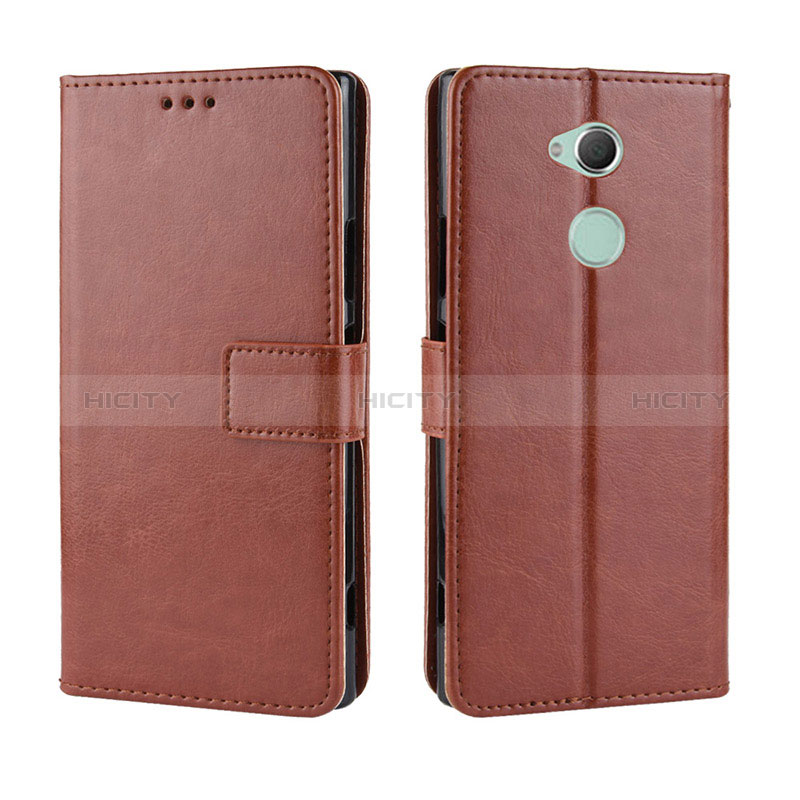 Coque Portefeuille Livre Cuir Etui Clapet BY5 pour Sony Xperia XA2 Marron Plus