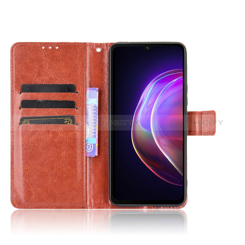 Coque Portefeuille Livre Cuir Etui Clapet BY5 pour Vivo V21 5G Plus