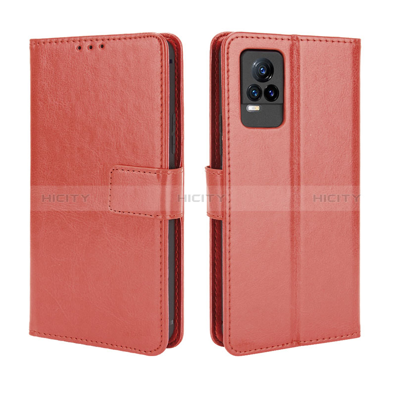 Coque Portefeuille Livre Cuir Etui Clapet BY5 pour Vivo V21e 4G Plus