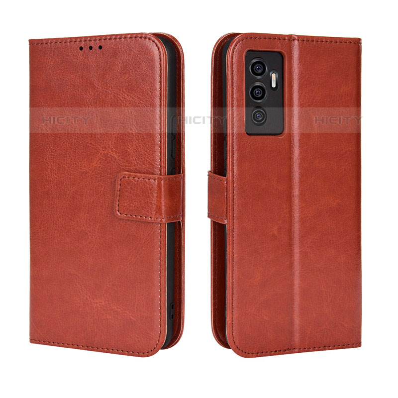 Coque Portefeuille Livre Cuir Etui Clapet BY5 pour Vivo V23e 5G Plus