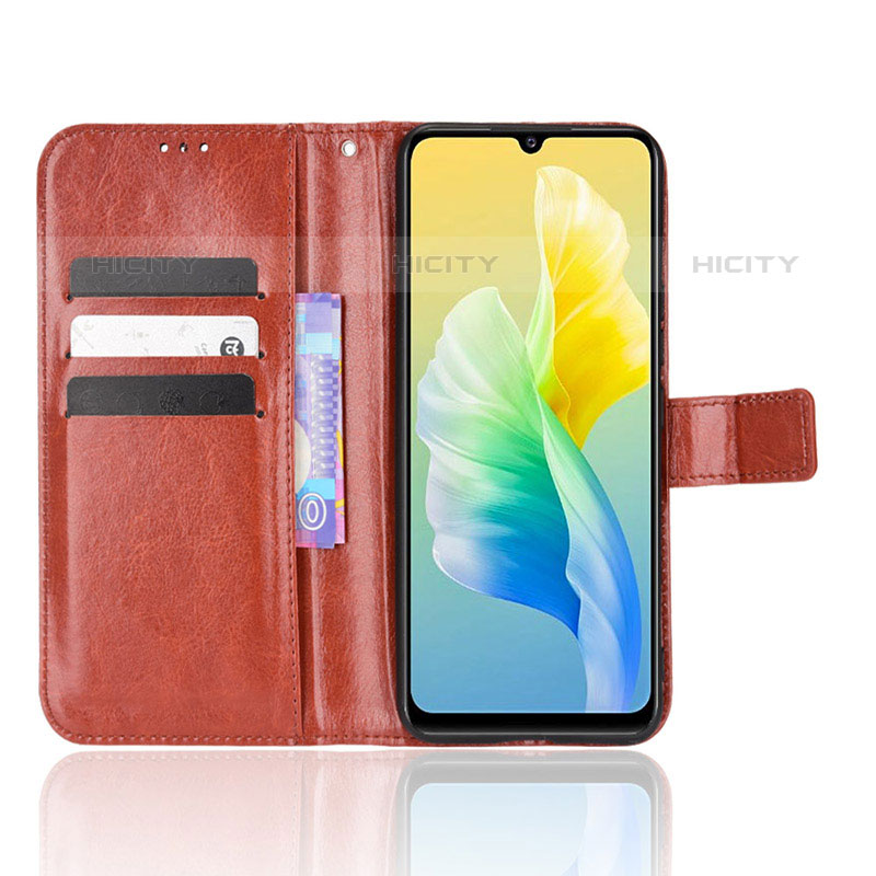 Coque Portefeuille Livre Cuir Etui Clapet BY5 pour Vivo V23e Plus