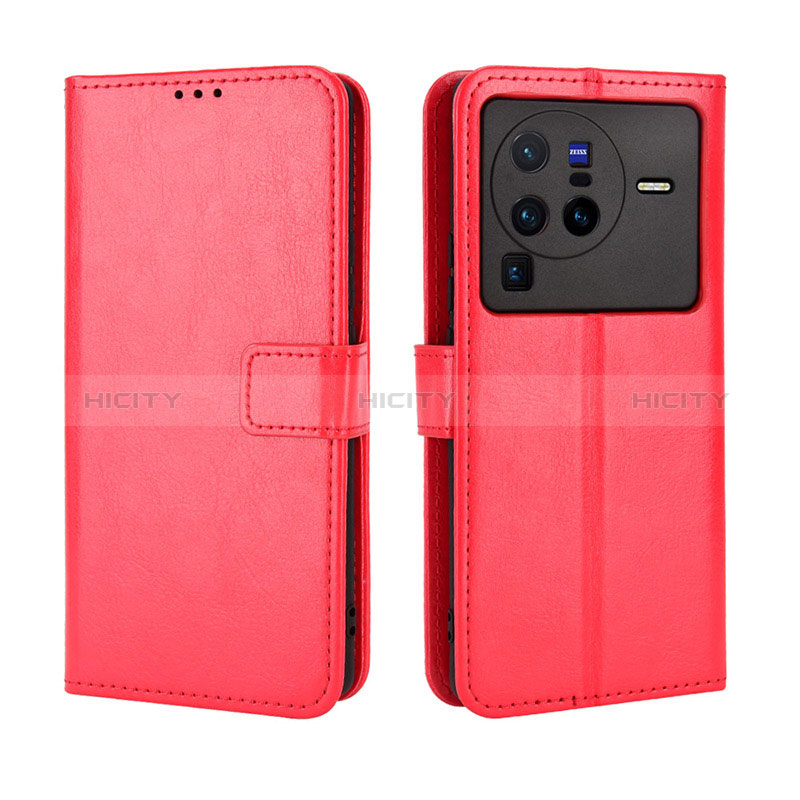 Coque Portefeuille Livre Cuir Etui Clapet BY5 pour Vivo X80 Pro 5G Plus